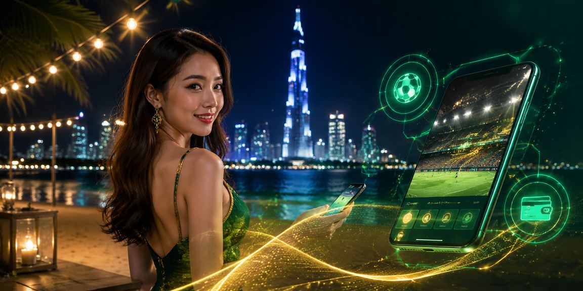 Pemain mengakses kasino online acv40 melalui telefon pintar di Kuala Lumpur